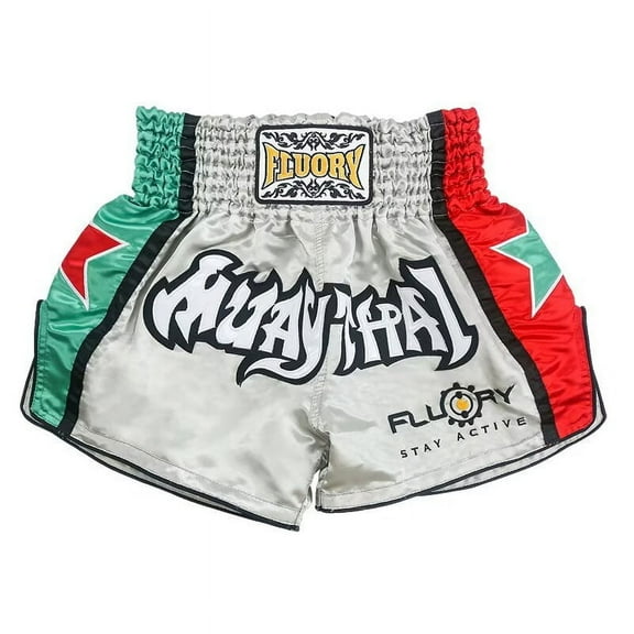 FLUORY Muay Thai Shorts Color Contrast Free Combat Mixed Martial Arts Boxing Training Match Pants Fashion Style