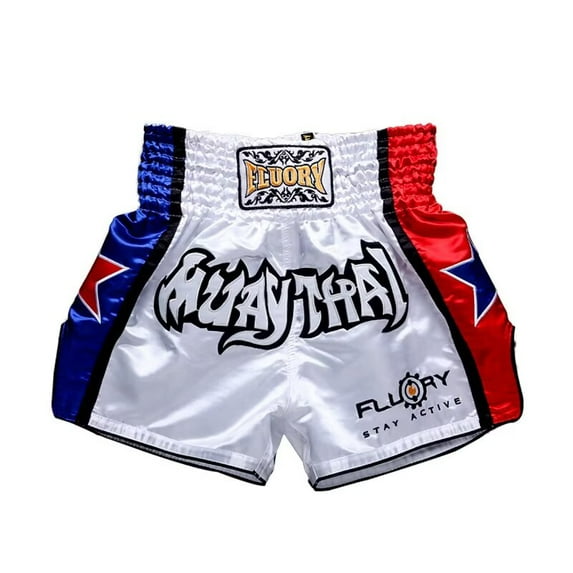 FLUORY Muay Thai Shorts Color Contrast Free Combat Mixed Martial Arts Boxing Training Match Pants Fashion Style