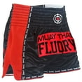 thumbnail image 1 of FLUORY Muay Thai Shorts Free Combat Mixed Martial Arts Boxing Training Match Hollow out Embroidery Shorts, 1 of 2
