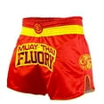 thumbnail image 1 of FLUORY Muay Thai Shorts Free Combat Mixed Martial Arts Boxing Training Match Pants Chinese Flag Embroidery Shorts, 1 of 5