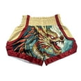 thumbnail image 1 of FLUORY Muay Thai Shorts Free Combat Mixed Martial Arts Boxing Training Match Pants Dragon Printed, 1 of 7