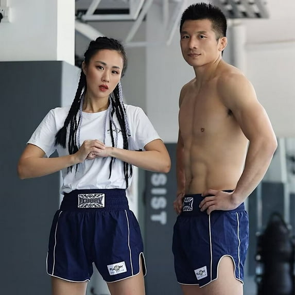 FLUORY Muay Thai Shorts Free Combat Mixed Martial Arts Boxing Training Match Pants Fashion Style
