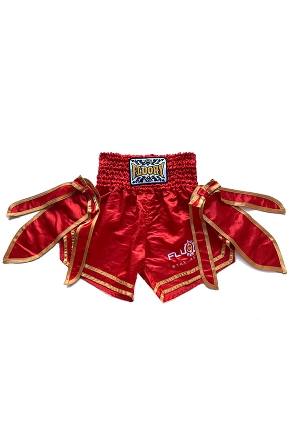 Muay Thai Shorts Free Combat Mixed Martial Arts Boxing Training Match Pants Text Embroidery Printed Shorts