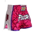 thumbnail image 1 of FLUORY Muay Thai Shorts Free Combat Mixed Martial Arts Boxing Training Match Side Hollow out Embroidery Shorts, 1 of 2