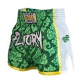 thumbnail image 1 of FLUORY Muay Thai Shorts Free Combat Mixed Martial Arts Boxing Training Match Side Hollow out Embroidery Shorts, 1 of 4
