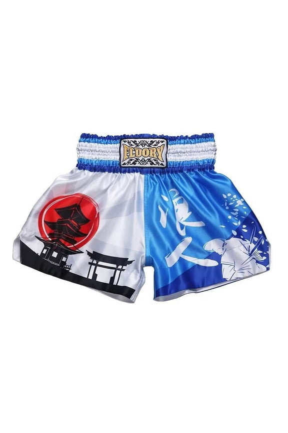 Muay Thai Shorts Gradient Print Free Combat Mixed Martial Arts Boxing Training Match Pants Langren Printing