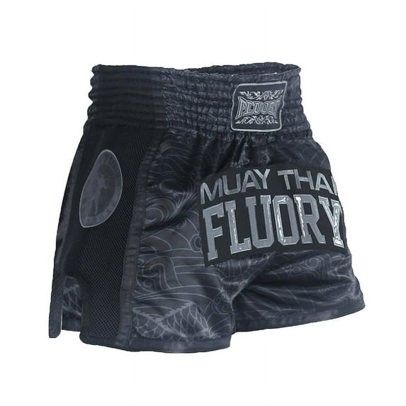 FLUORY Muay Thai Shorts Print Free Combat Mixed Martial Arts Boxing Training Match Pants Leisure Style