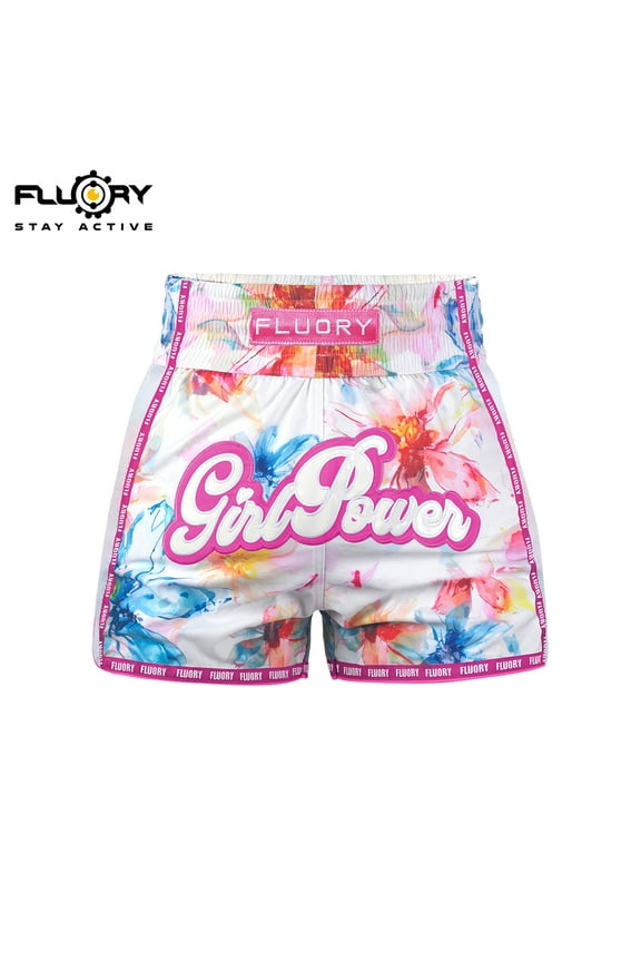 Muay Thai Shorts Printing Free Combat Mixed Martial Arts Boxing Training Match Pants Leisure Style Beautiful Flower Print
