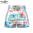 thumbnail image 1 of FLUORY Muay Thai Shorts Printing Free Combat Mixed Martial Arts Boxing Training Match Pants Leisure Style Beautiful Flower Print, 1 of 6