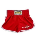 thumbnail image 1 of FLUORY Muay Thai Shorts Solid Color Trunks Free Combat Mixed Martial Arts Boxing Training Match Pants Lettering Embroidery, 1 of 7