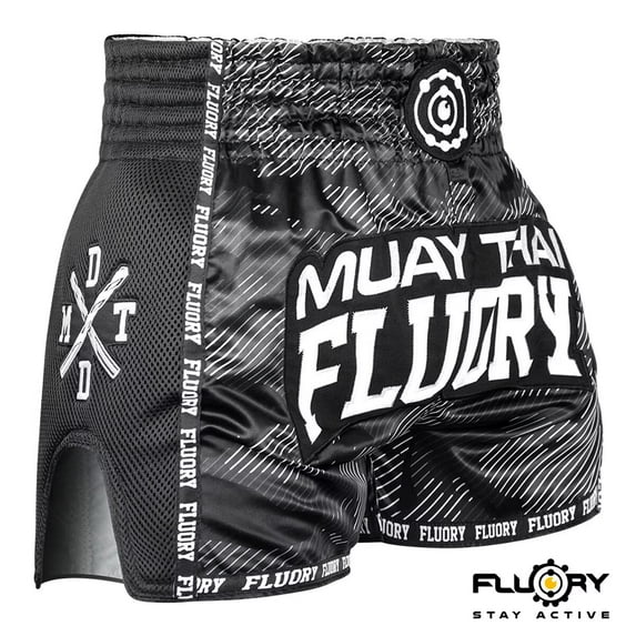FLUORY Muay Thai Shorts Solid Free Combat Mixed Martial Arts Boxing Training Match Pants Leisure Style