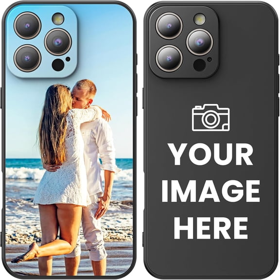 FLURIKA Custom Phone Case for iPhone 16 15 14 13 12 11 Pro Max, Personalized Picture Photo Case - Custom Design, Shockproof Protection Cover