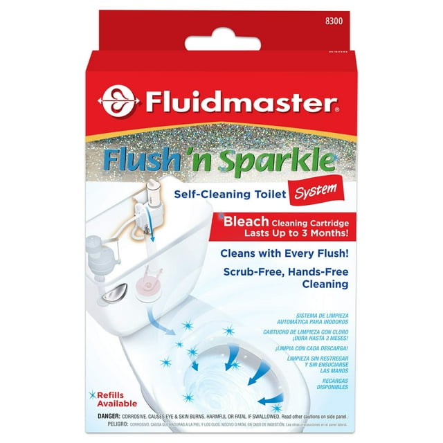 FLUSH 'N SPARKLE Available Fluidmaster 8300 Automatic Toilet Bowl