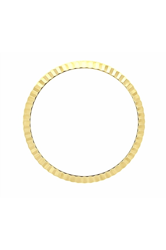 FLUTED BEZEL FOR ROLEX WATCH LADY 26MM DATEJUST 6517 6919 69173 69273 18KY GOLD