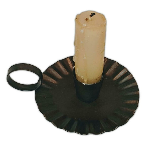 FLUTED TAPER HOLDER Metal Candle Holder, by The Country House