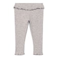 thumbnail image 1 of Garanimals Baby Girls Ruffle Trim Ribbed Leggings, Sizes 0M-24M, 1 of 3