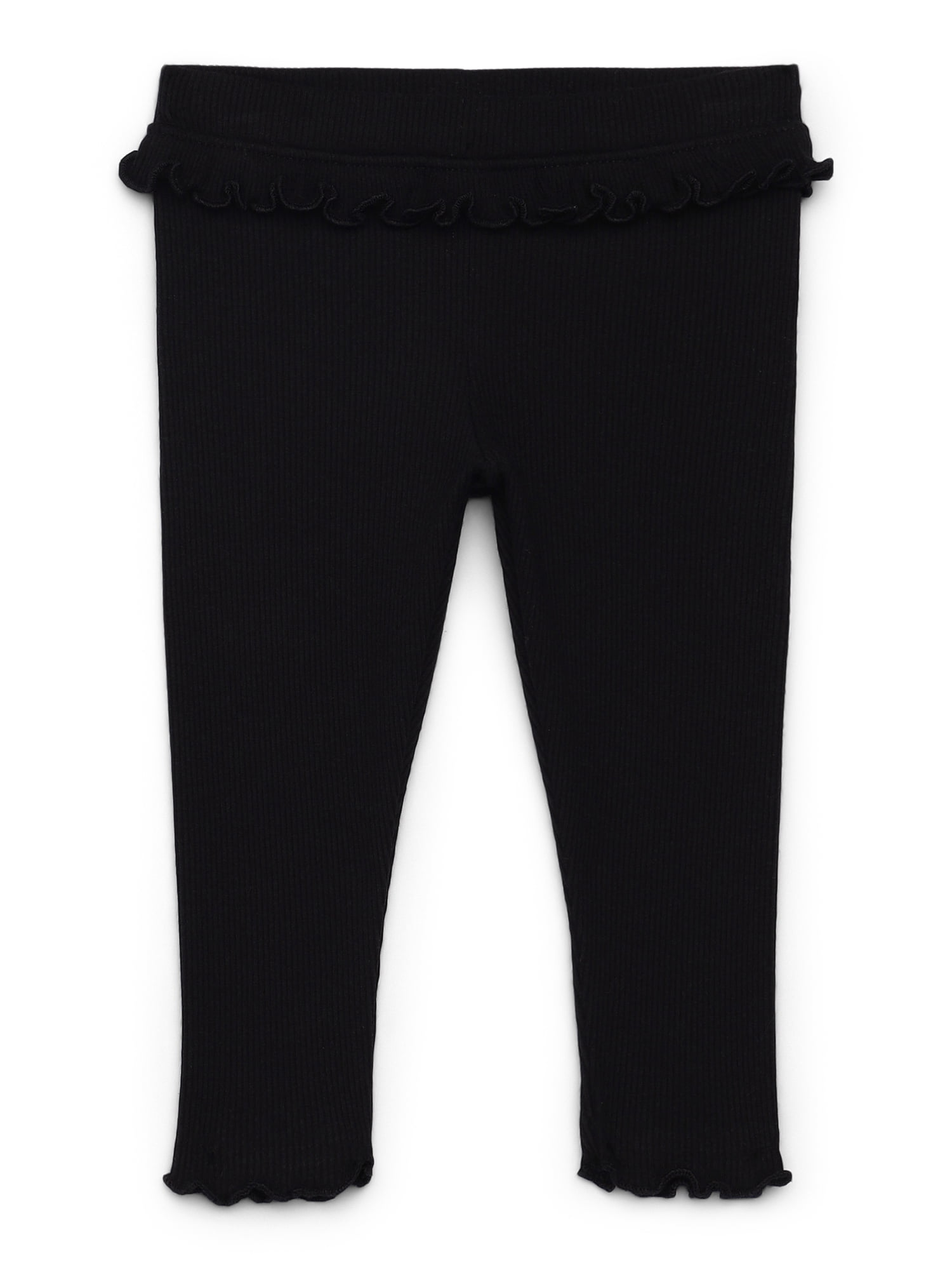 Garanimals Baby Girl Ruffle Trim Ribbed Leggings, Sizes 0M-24M