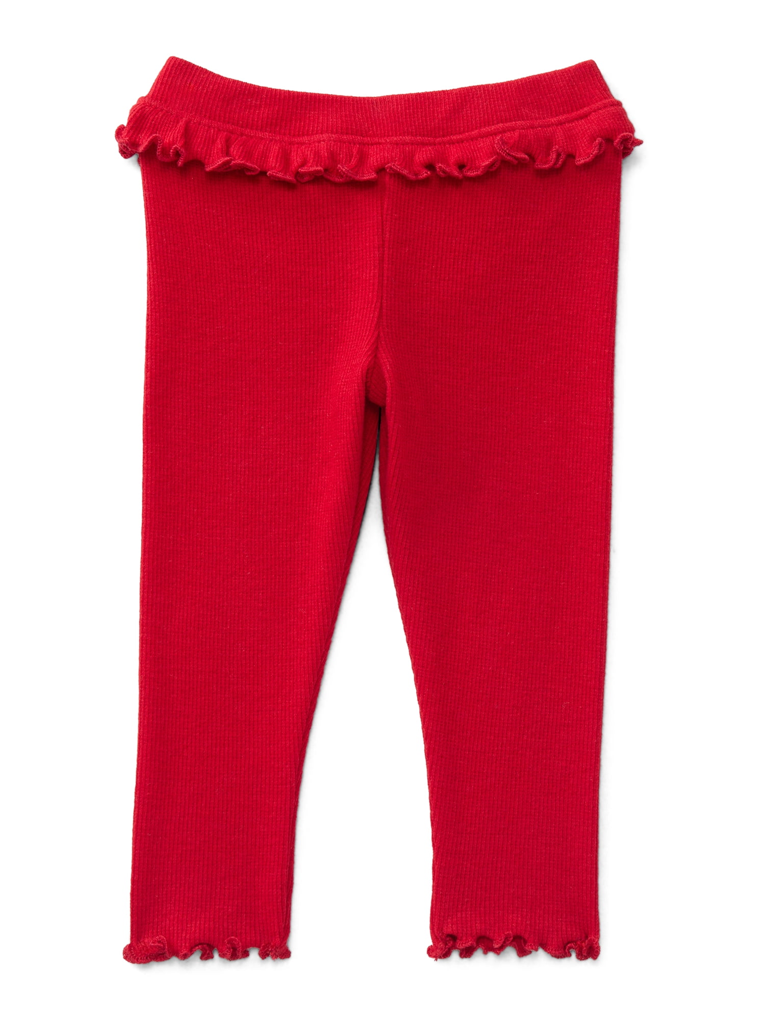 Garanimals Baby Girls Flutter Ribbed Leggings, Sizes 0M-24M