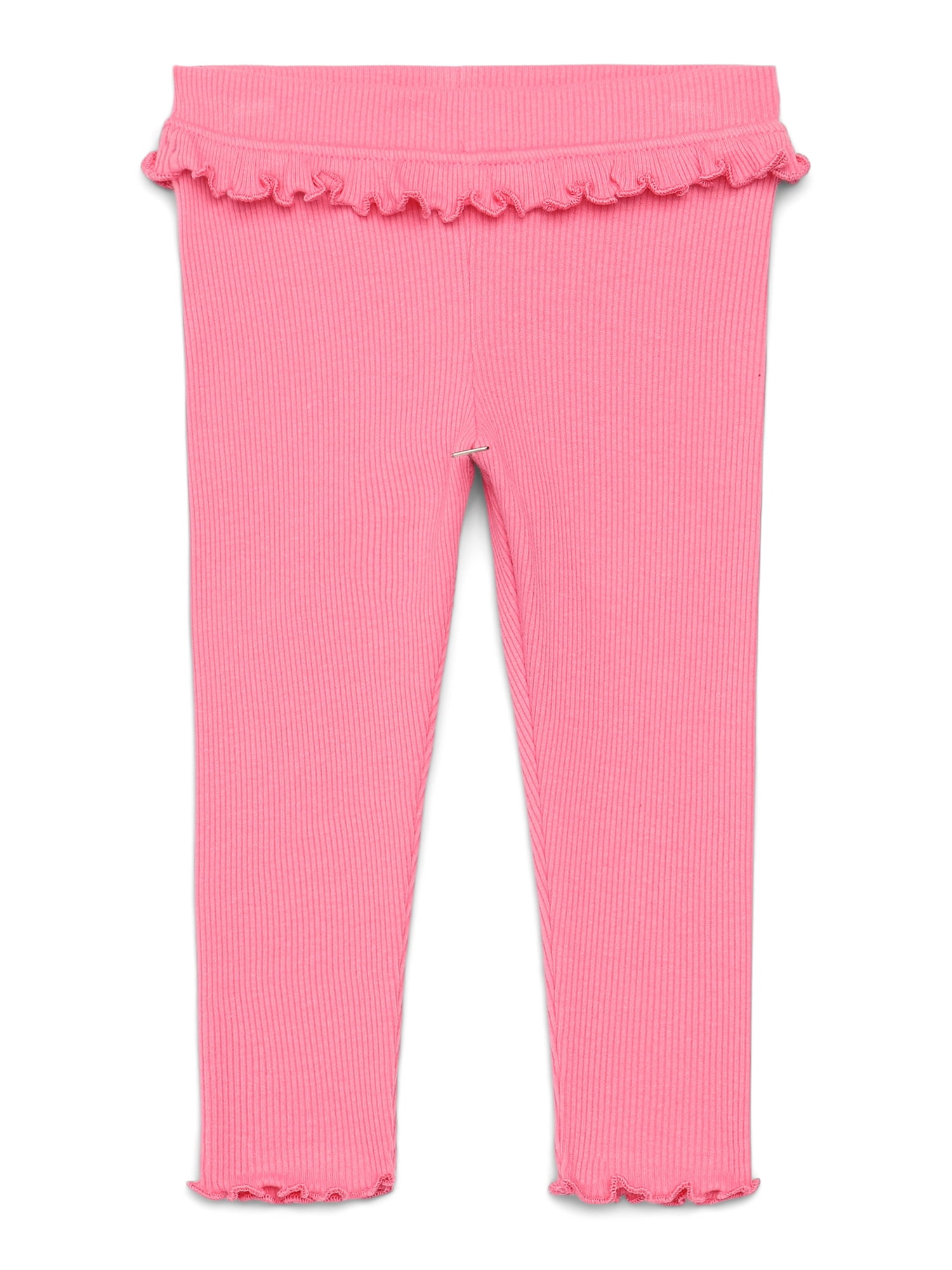 Garanimals Baby Girl Ruffle Trim Ribbed Leggings, Sizes 0M-24M
