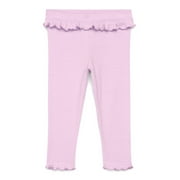 Garanimals Baby Girls Ruffle Trim Pointelle Leggings, Sizes 0M-24M