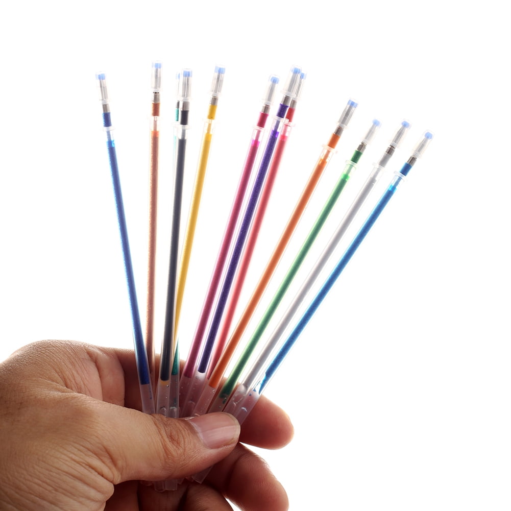 FLW 12/24/36/48 Colors Gel Pen Refills Glitter Coloring Drawing ...