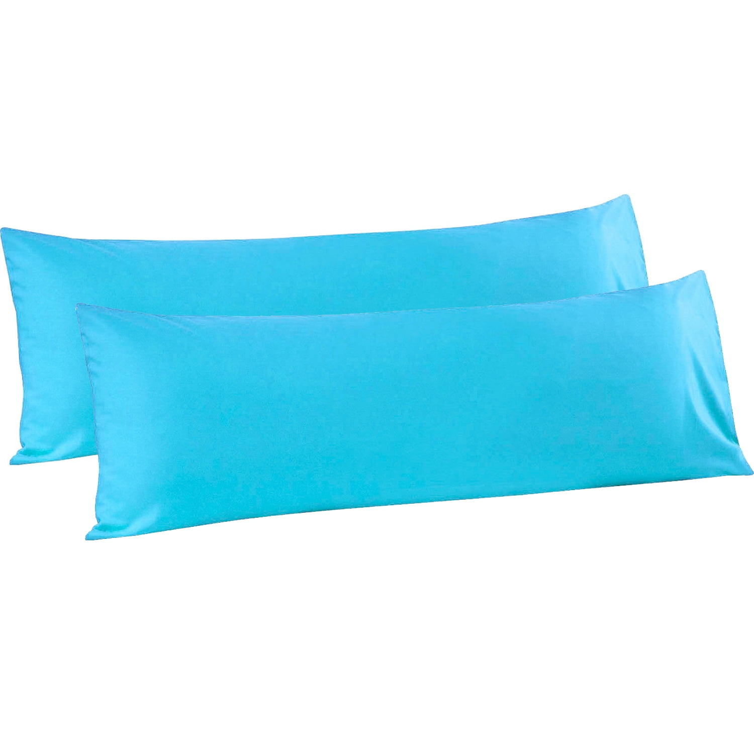 FLXXIE 2 Pack 100 Brushed Microfiber Body Pillow Covers, Ultra Soft