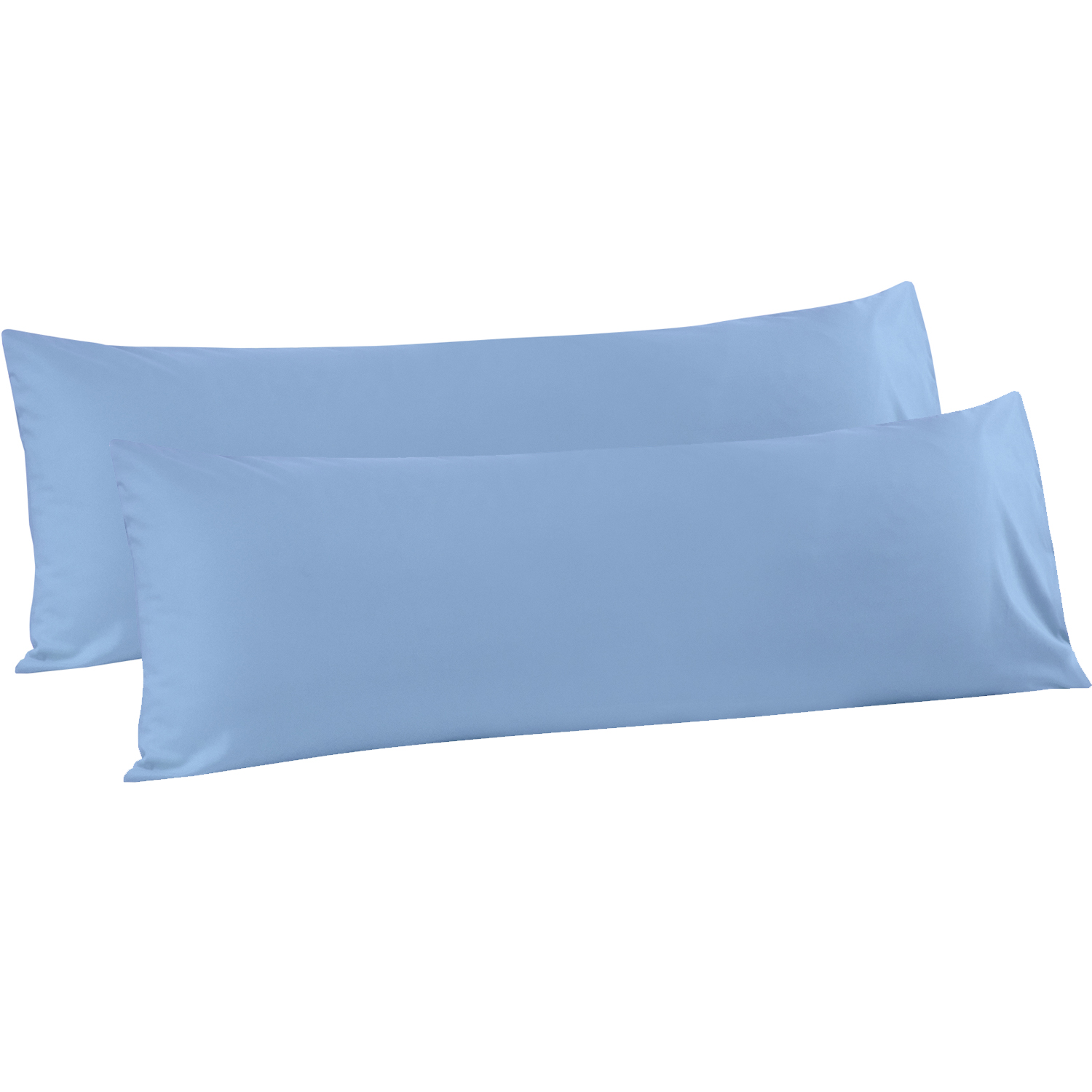 FLXXIE 2 Pack 100 Brushed Microfiber Body Pillow Covers, Ultra Soft