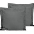 Flxxie 2 Pack Microfiber Euro Pillow Shams, Ultra Soft European Throw