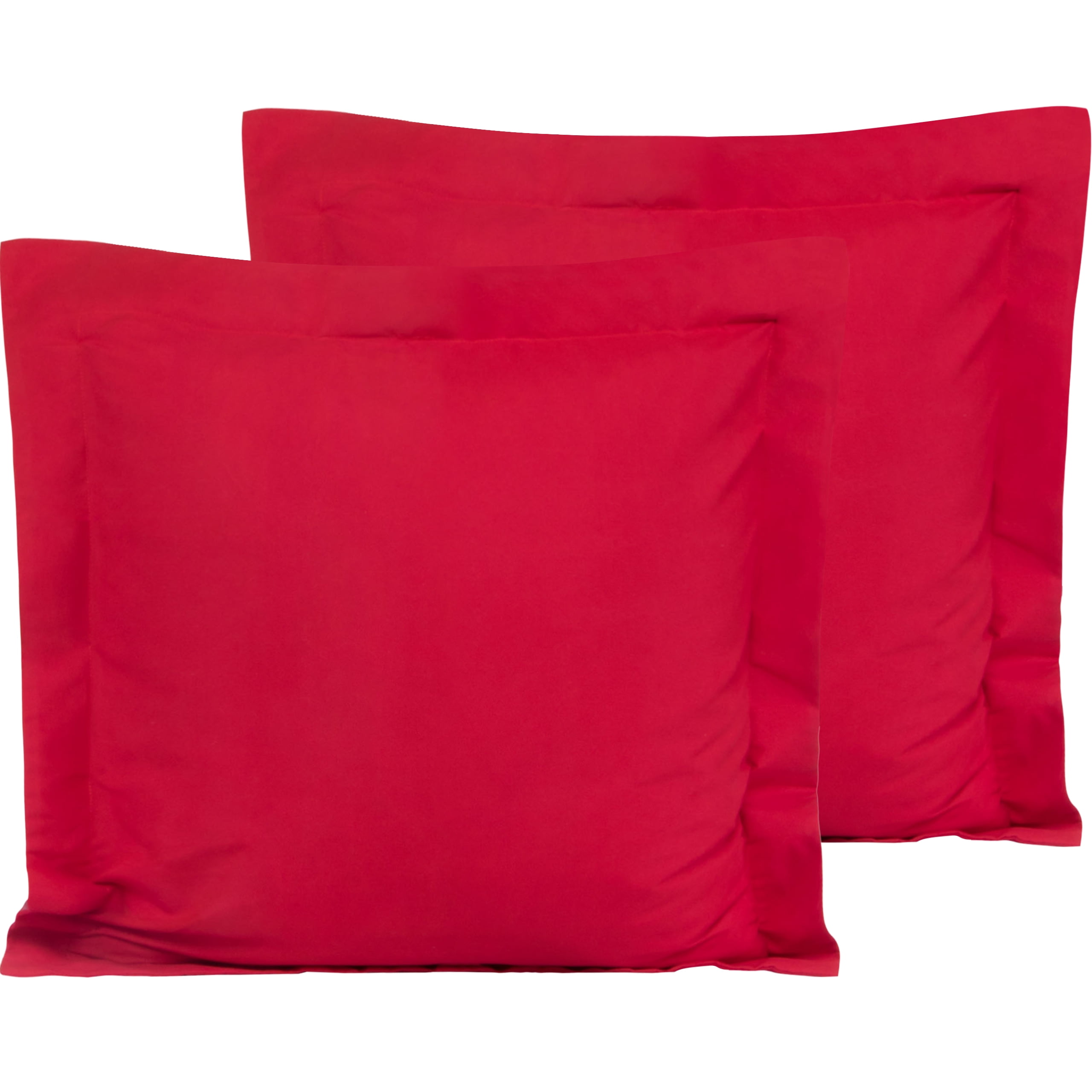 FLXXIE 2 Pack Microfiber Euro Pillow Shams, Ultra Soft European Throw