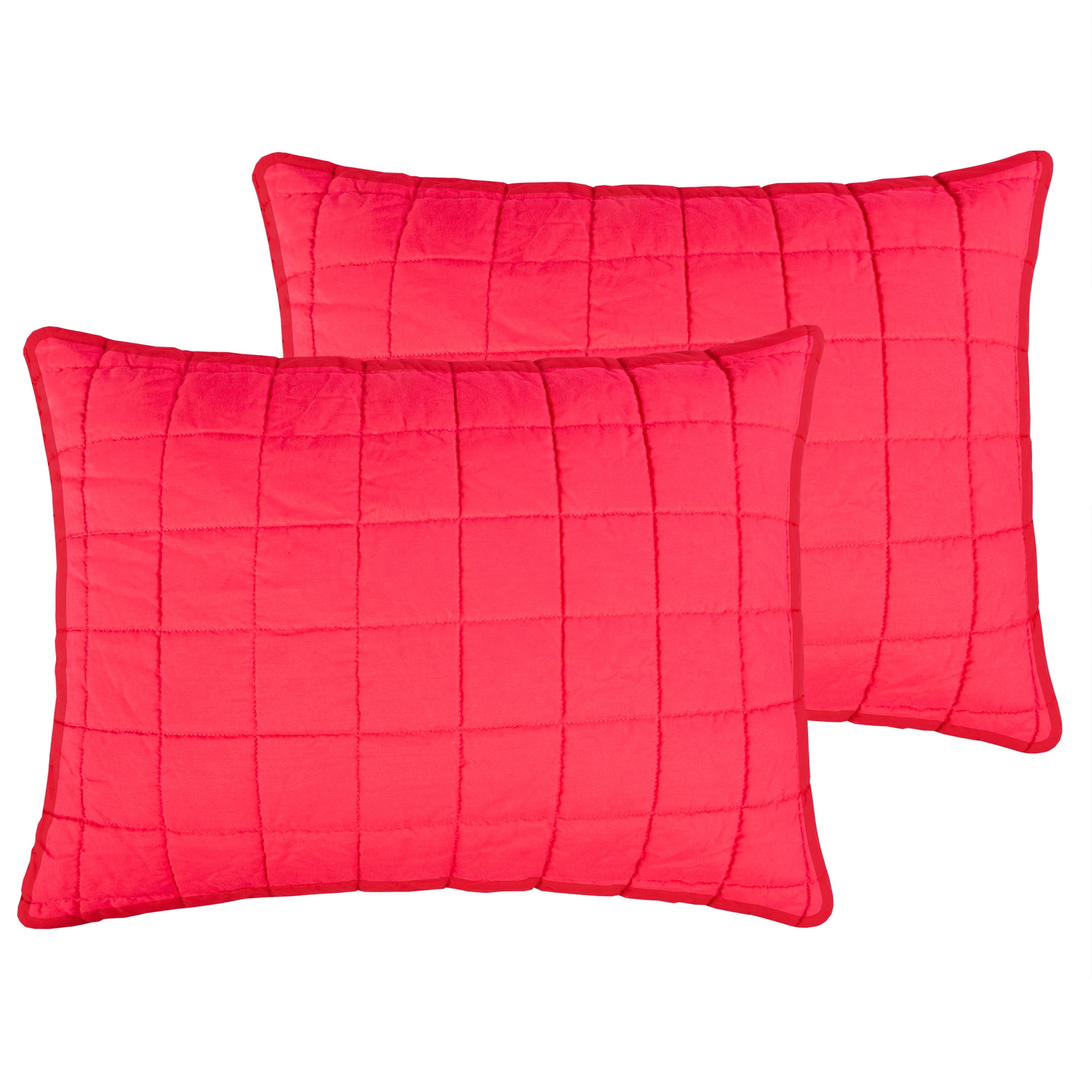 FLXXIE Quilted Pillow Shams Ultra Soft and Warm Pillowcases Set of 2