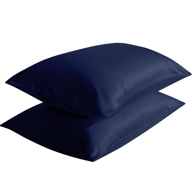 FLXXIE Satin Pillowcases with Zipper Silky Soft Sateen Pillow Cases