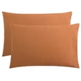 thumbnail image 1 of FLXXIE Ultra Soft Microfiber Pillowcases with Envelope Closure Set of 2 (Queen,Tan), 1 of 6