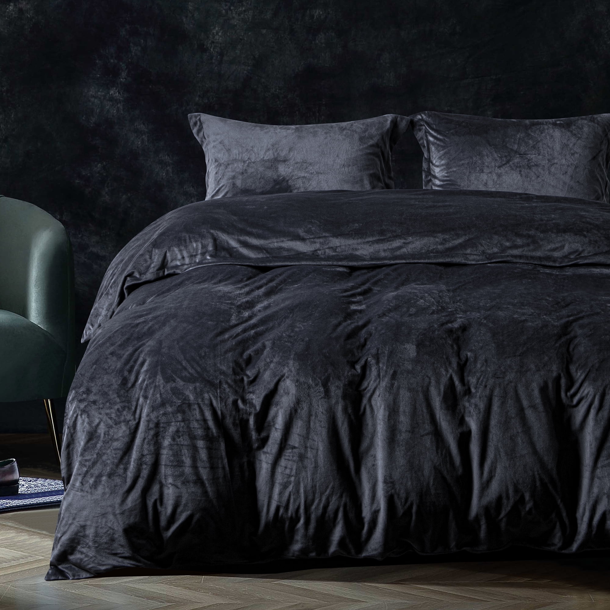 Velvet king cheap pillow shams