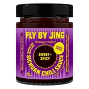 Fly By Jing Sweet + Spicy Sichuan Chili Sauce All Natural NonGMO Vegan Hot Sauce, 6 oz jar
