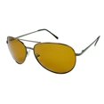 thumbnail image 1 of FLY-DEF High-Def Polarized Fishing sunglasses Gold Lens Metal Teardrop Aviator - Gunmetal, 1 of 3