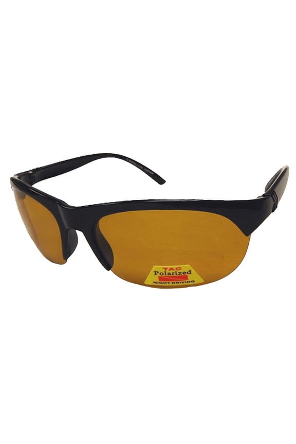 FLY-DEF High-Definition Polarized Fishing sunglasses Gold Lens Semi-Rimless Sports Wrap SM-MD