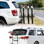 FLY HAWK Car Bike Rack   Trunk Mount, 3-Bicycle Hitch Bike Rack Carrier for Cars & SUVs  Up to 110lbs Load & Tool-Free