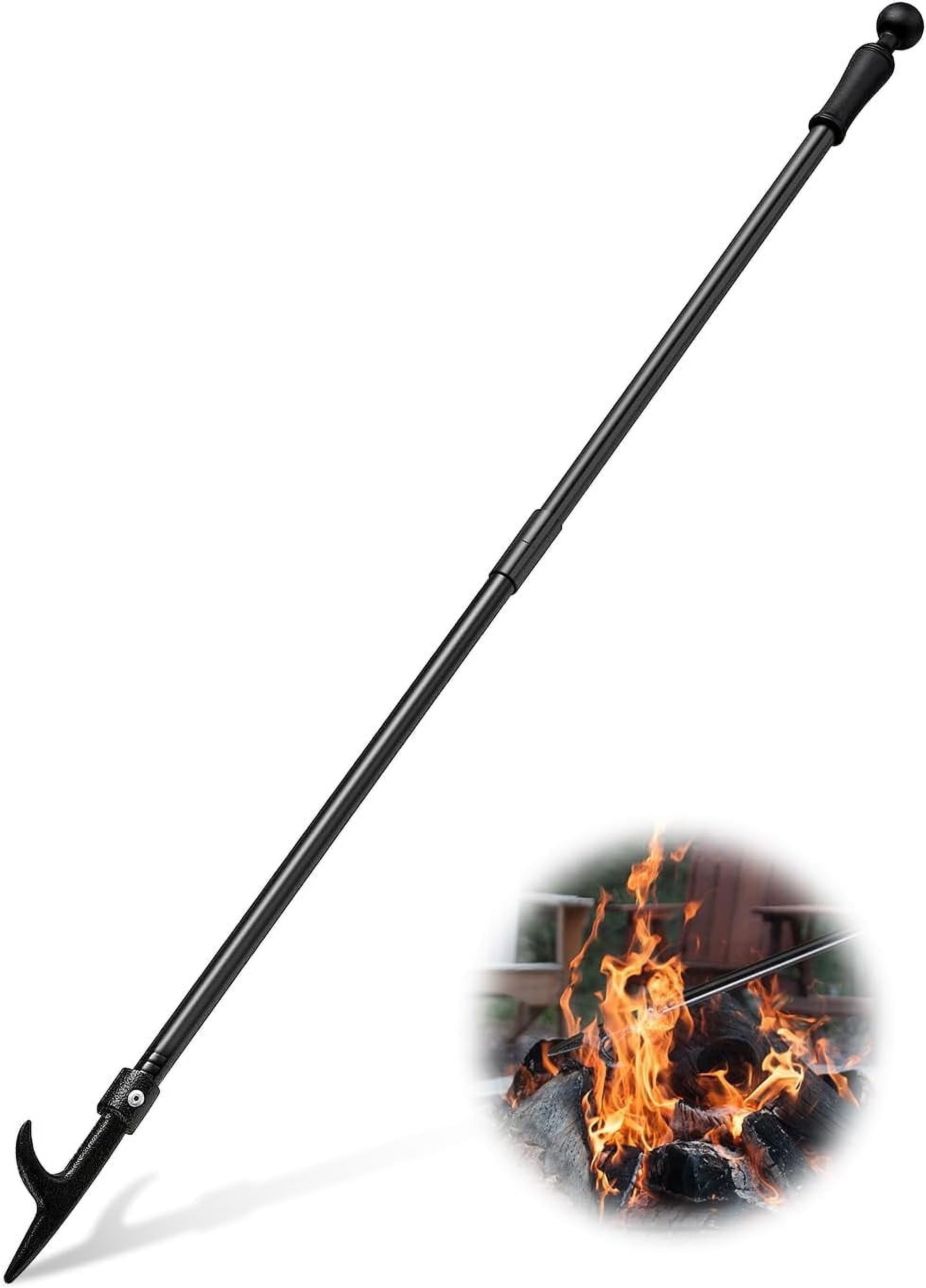 FLY HAWK Fire Poker for Fire Pit, 30 inches Portable Fireplace Tools ...