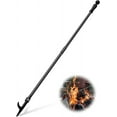 thumbnail image 1 of FLY HAWK Fire Poker for Fire Pit, 46 inches Portable Fireplace Tools for Outdoor Patio Fireplace, Stove, Outdoor FirePit Tools, Black, 1 of 7