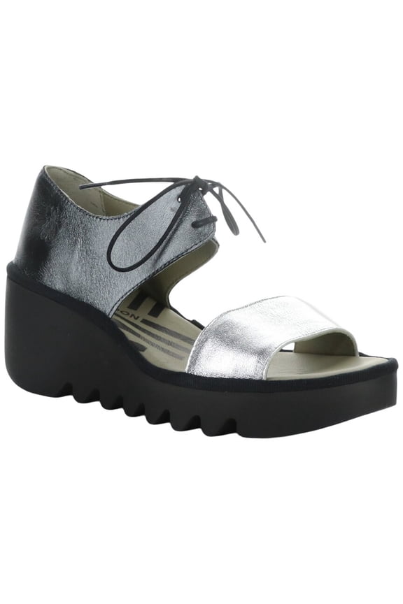 Bilu Metallic Leather Sandal, 36, Metallic