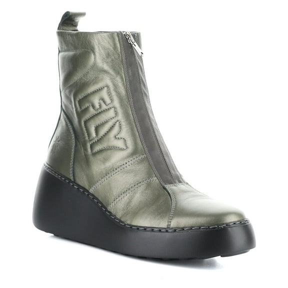 FLY London Drim Leather Boot, 37, Grey