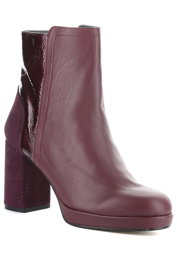 Efan Leather & Patent Boot, 37, Red