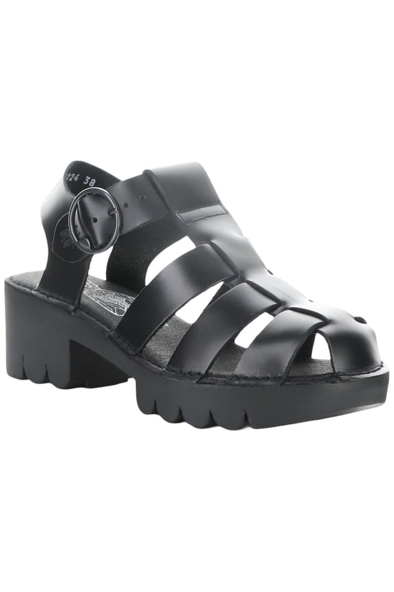 Emme Leather Sandal, 36, Black