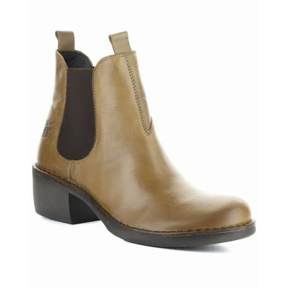 FLY London Meme Leather Boot, 37, Brown