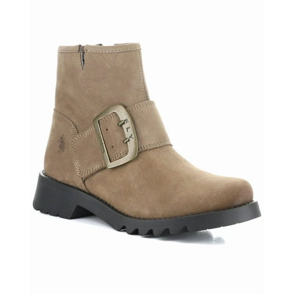 FLY London Rily Suede Boot, 41, Beige