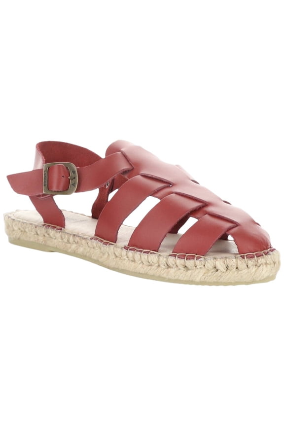 Sowa Leather Sandal, 39, Red