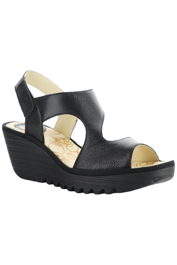 Yoxa Leather Sandal, 39, Black