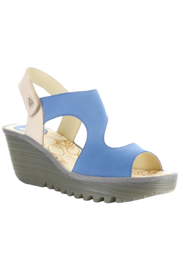 Yoxa Suede Sandal, 38, Blue