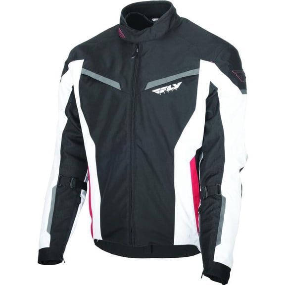 FLY RACING - 477-2101-3 - STRATA JACKET BLACK/WHITE/RED MD