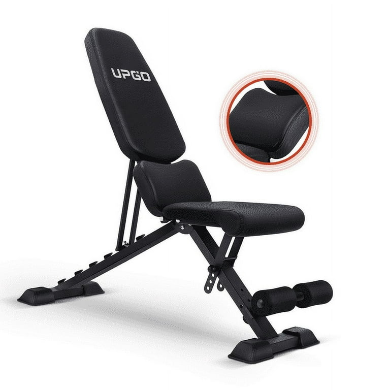 FLYBIRD Adjustable Utility Weight Bench for Full Body Workout, Foldable for  Incline and Decline